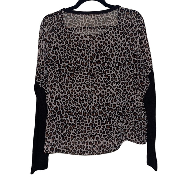 Kirra Leopard Print Chiffon Sweater - Picture 2 of 3